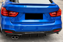 BMW 3-serie F34 2013–2020 Achterbumperdiffuser V1 (voor M-Sport, carbon) foto 1