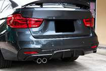 BMW 3-serie F34 2013–2020 Achterbumperdiffuser V1 (voor M-Sport, carbon) foto 2