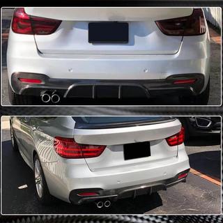 Achterbumperdiffuser V1 (voor M-Sport, carbon) BMW 3-serie F34 2013–2020 foto 4