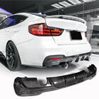 BMW 3-serie F34 2013–2020 Achterbumper diffuser V2 (voor M-Sport, carbon) foto 1