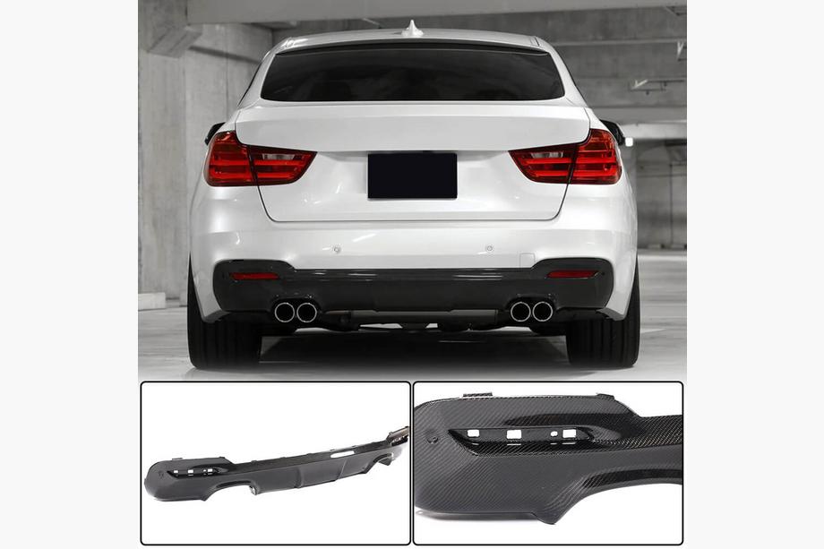 BMW 3-serie F34 2013–2020 Achterbumper diffuser V3 (voor M-Sport, carbon) Image