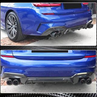 Achterbumper diffuser V7 (voor M-Sport 2018-2022, carbon) BMW 3 Serie G20/G21 2018– foto 3