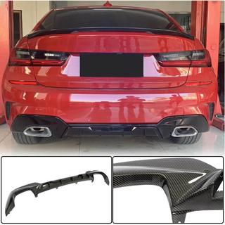 V4 achterbumper diffuser (voor M-Sport 2018-2022, carbon) BMW 3 Serie G20/G21 2018– foto 1