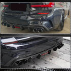 BMW 3 Serie G20/G21 2018– Achterbumper diffuser V6 (voor M-Sport 2018-2022, carbon) foto 6