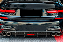 BMW 3 Serie G20/G21 2018– Achterbumper diffuser V6 (voor M-Sport 2018-2022, carbon) foto 3
