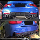 BMW 4 Serie F32/F33/F36 2012–2020 Achterbumperdiffuser V1 (voor M-Sport, carbon) foto 3