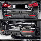 BMW 4 Serie F32/F33/F36 2012–2020 Achterbumper diffuser V2 (voor M-Sport, carbon) foto 2