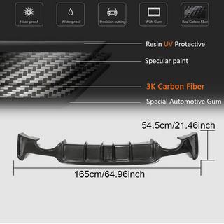 Achterbumper diffuser V7 (voor M-Sport, carbon) foto 4
