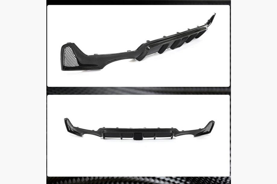 BMW 4 Serie F32/F33/F36 2012–2020 Achterbumper diffuser V8 (voor M-Sport, carbon) Foto 16