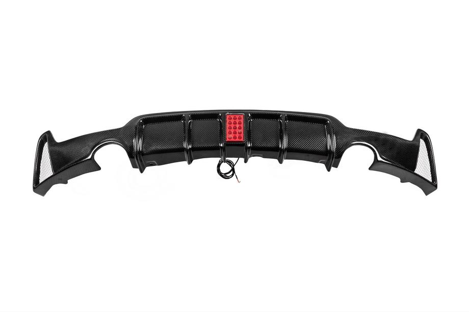BMW 4 Serie F32/F33/F36 2012–2020 Achterbumper diffuser V8 (voor M-Sport, carbon) Foto 6