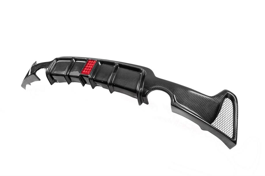 BMW 4 Serie F32/F33/F36 2012–2020 Achterbumper diffuser V8 (voor M-Sport, carbon) Foto 7
