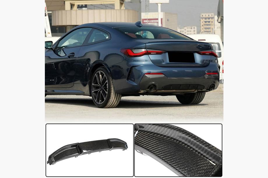 BMW 4-serie G22/23/26 2020– Achterbumper diffuser V1 (voor G22/G23 M-Sport, carbon) Foto 1