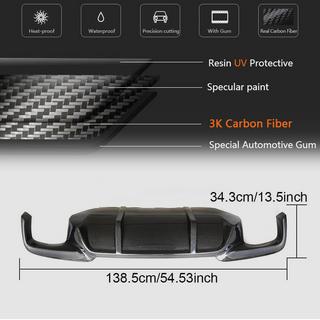 Achterbumper diffuser V1 (voor F10 M-Sport, carbon) BMW 5 Serie F10/F11 2010–2016 foto 4