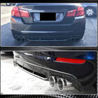 BMW 5 Serie F10/F11 2010–2016 Achterbumper diffuser (voor F10 Base 2010-2013, carbon) foto 4