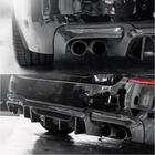 BMW 5 Serie F10/F11 2010–2016 Achterbumper diffuser V3 (voor F10 M5, carbon) foto 2