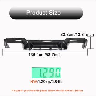 Achterbumper diffuser V3 (voor F10 M5, carbon) BMW 5 Serie F10/F11 2010–2016 foto 4