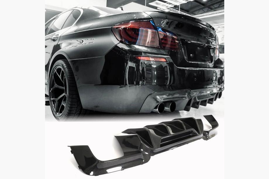 BMW 5 Serie F10/F11 2010–2016 Achterbumper diffuser V3 (voor F10 M5, carbon) Image