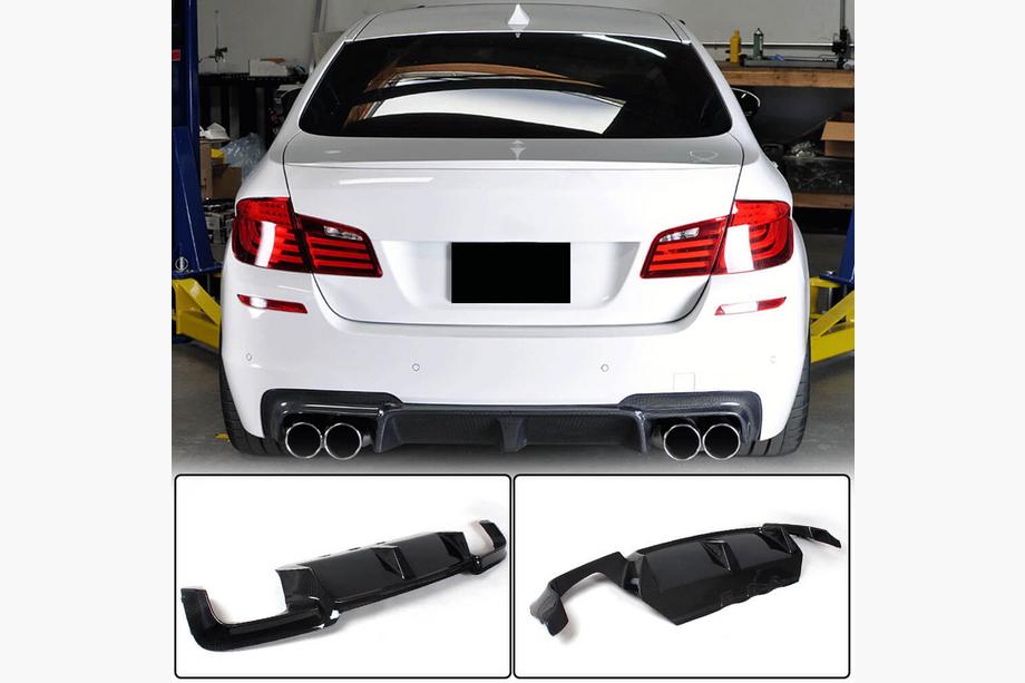 BMW 5 Serie F10/F11 2010–2016 Achterbumperdiffuser V4 (voor F10 M5, carbon) Image