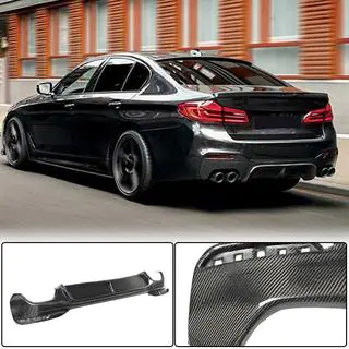 Achterbumper diffuser V3 (voor M-Sport/M5 F90, carbon) foto 1