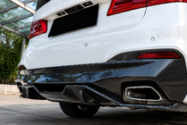 BMW 5 Serie G30/G31 2017–2023 Achterbumperdiffuser V4 (voor M-Sport/M5 F90, carbon) foto 3