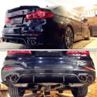 BMW 5 Serie G30/G31 2017–2023 Achterbumper diffuser V6 (voor M-Sport, carbon) foto 2