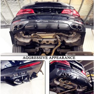 Achterbumper diffuser V6 (voor M-Sport, carbon) foto 3