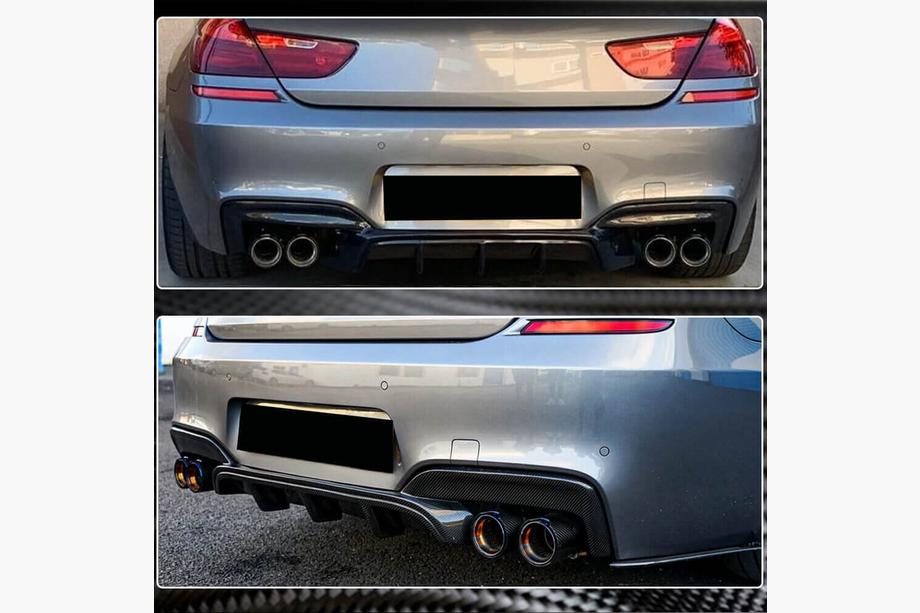 BMW 6-serie F12/F13/F06 2011–2018 Achterbumper diffuser carbon V2 (M-Sport) Foto 3