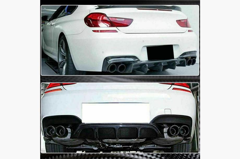 BMW 6-serie F12/F13/F06 2011–2018 Achterbumper diffuser carbon V2 (M-Sport) Foto 4