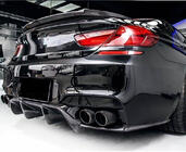 BMW 6-serie F12/F13/F06 2011–2018 Achterbumper diffuser V1 (voor M6, carbon) foto 6
