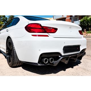 Achterbumper diffuser V1 (voor M6, carbon) BMW 6-serie F12/F13/F06 2011–2018 foto 1