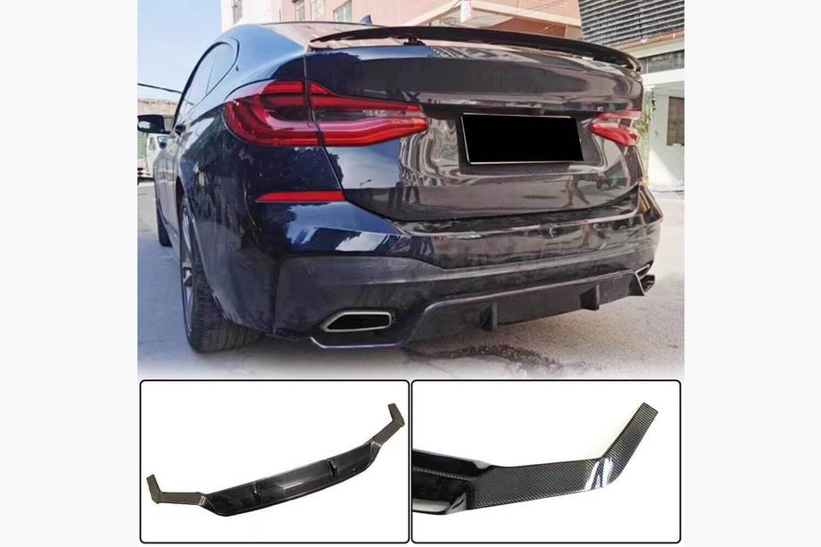 BMW 6-serie G32 2017– Achterbumperdiffuser V1 (voor M-Sport 2017-2020, Carbon) Foto 1