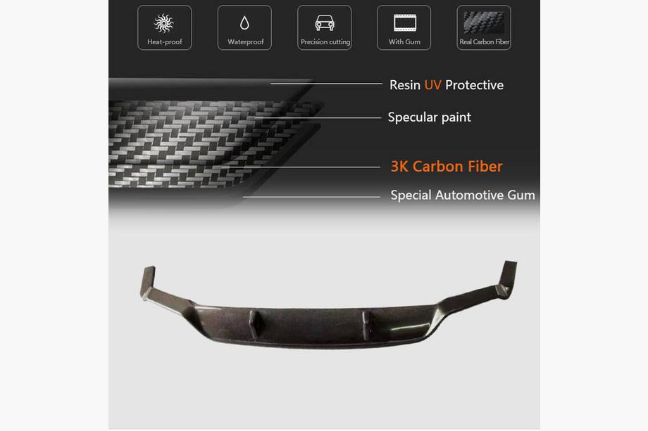 BMW 6-serie G32 2017– Achterbumperdiffuser V1 (voor M-Sport 2017-2020, Carbon) Foto 5