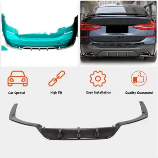 Achterbumper diffuser V2 (voor M-Sport 2017-2020, carbon) foto 2