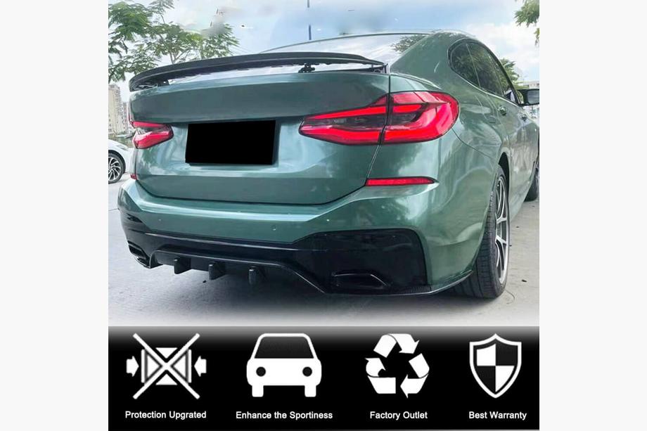 BMW 6-serie G32 2017– Achterbumper diffuser V2 (voor M-Sport 2017-2020, carbon) Foto 3