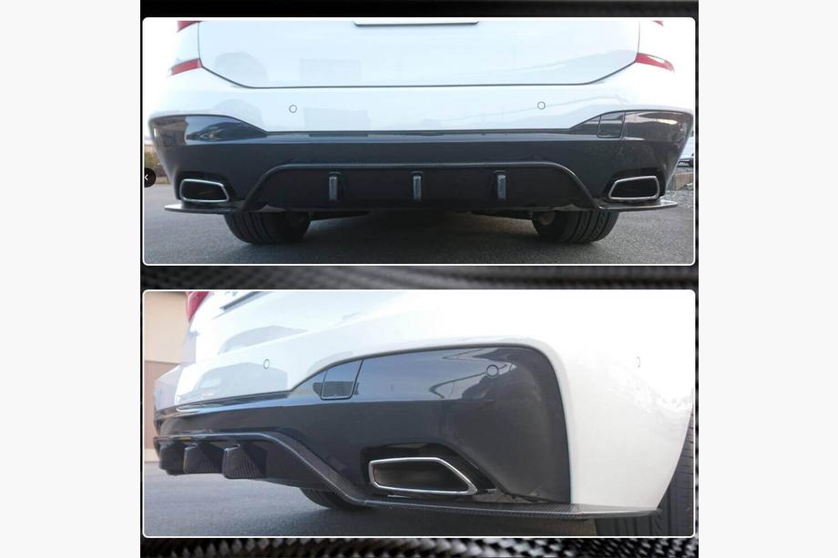 BMW 6-serie G32 2017– Achterbumper diffuser V2 (voor M-Sport 2017-2020, carbon) Foto 5
