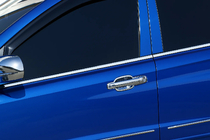 SsangYong Action 2005–2018 Sierlijsten voor zijruiten (4-delig, RVS) foto 1