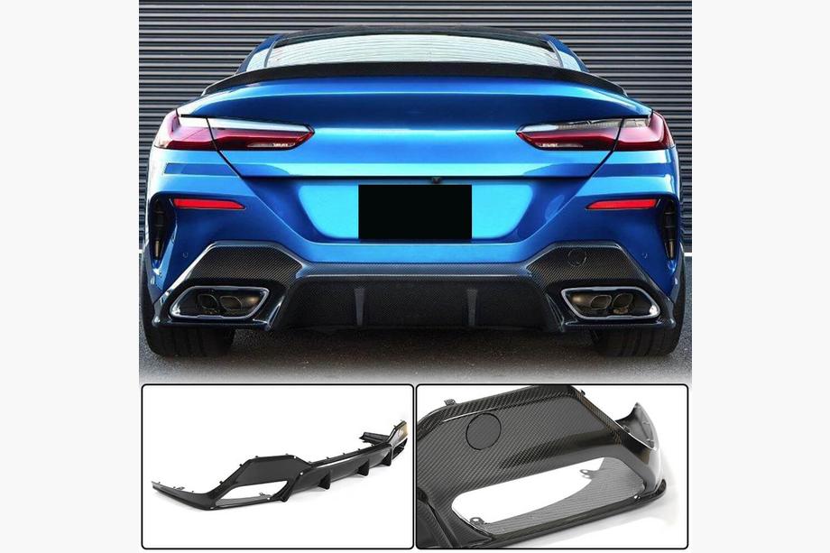 BMW 8-serie G14/G15/G16 2018– Achterbumperdiffuser V2 (voor G14/G15 M-Sport, carbon) Image