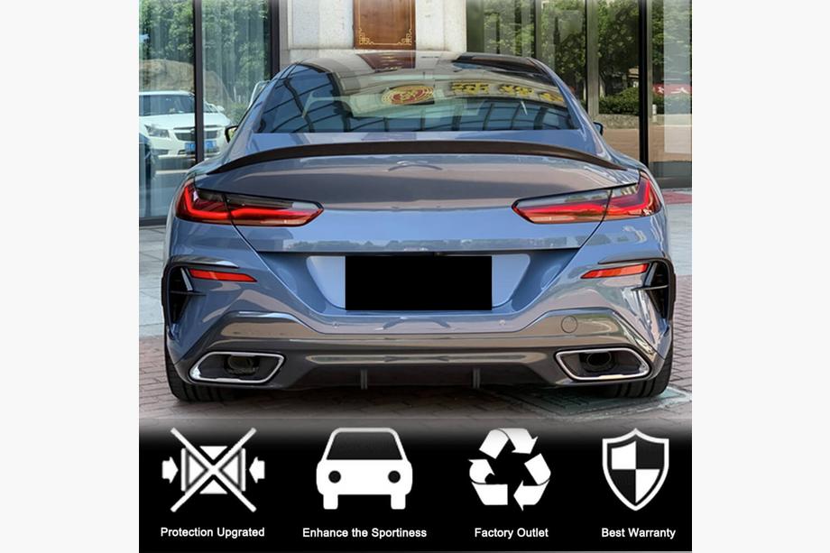 BMW 8-serie G14/G15/G16 2018– Achterbumper diffuser V2 (voor G16 M-Sport, carbon) Foto 3