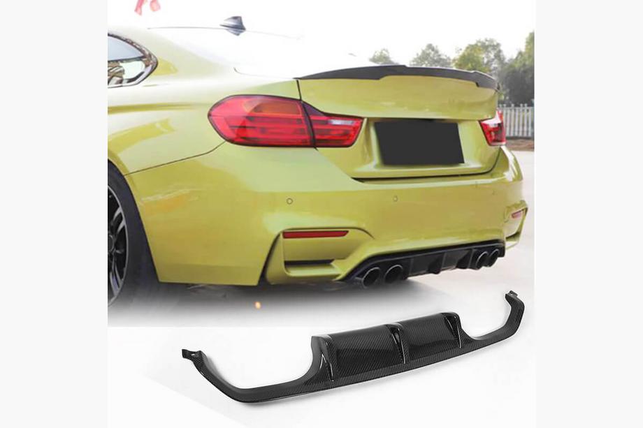 BMW 3 Serie F30/F31 2012–2019 Achterbumperdiffuser FRP V15 (voor F80) Image
