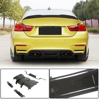 Achterbumper diffuser V1 (voor F82/F83, carbon) foto 1