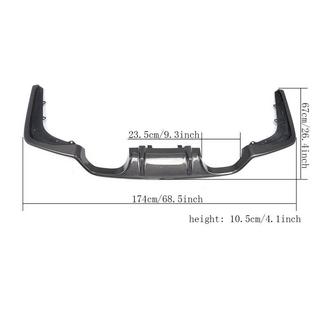 Achterbumper diffuser V2 (voor F82/F83, carbon) foto 1