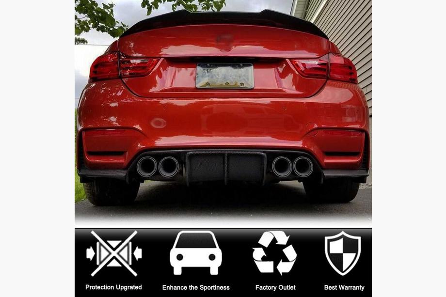 BMW 4 Serie F32/F33/F36 2012–2020 Achterbumper diffuser Carbon ABS V14 (voor F82/F83) Foto 3