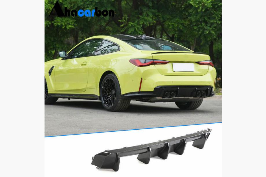 BMW 4-serie G22/23/26 2020– Achterbumperdiffuser V1 (voor G82/G83, carbon) Image