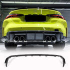 BMW 4-serie G22/23/26 2020– Achterbumperdiffuser V3 (voor G82/G83, carbon) foto 1