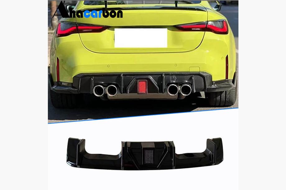 BMW 4-serie G22/23/26 2020– Achterbumper diffuser ABS V4 (voor G82/G83) Image