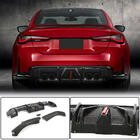 BMW 4-serie G22/23/26 2020– Achterbumperdiffuser V4 (voor G82/G83, carbon) foto 1
