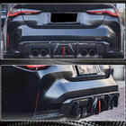 BMW 4-serie G22/23/26 2020– Achterbumper diffuser Dry Carbon V5 (voor G82/G83 2021+) foto 3