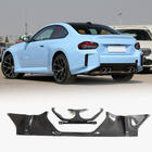 BMW 2 Serie G42 2021– Achterbumper diffuser V1 (voor G87, carbon) foto 1