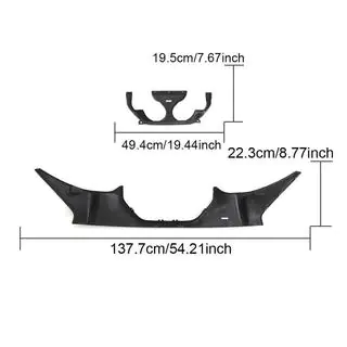 Achterbumper diffuser V1 (voor G87, carbon) foto 4
