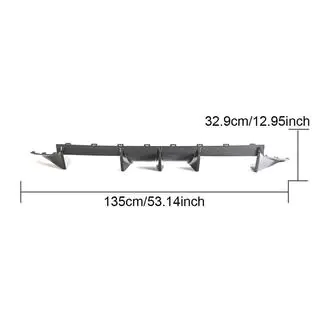 Achterbumper diffuser V3 (voor G87, carbon) foto 2